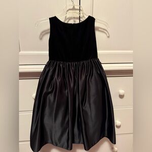 Black velvet and satin size 5 formal dress by Dimples